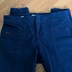 Loft navy modern skinny ankle pant 0 petite Soft cotton